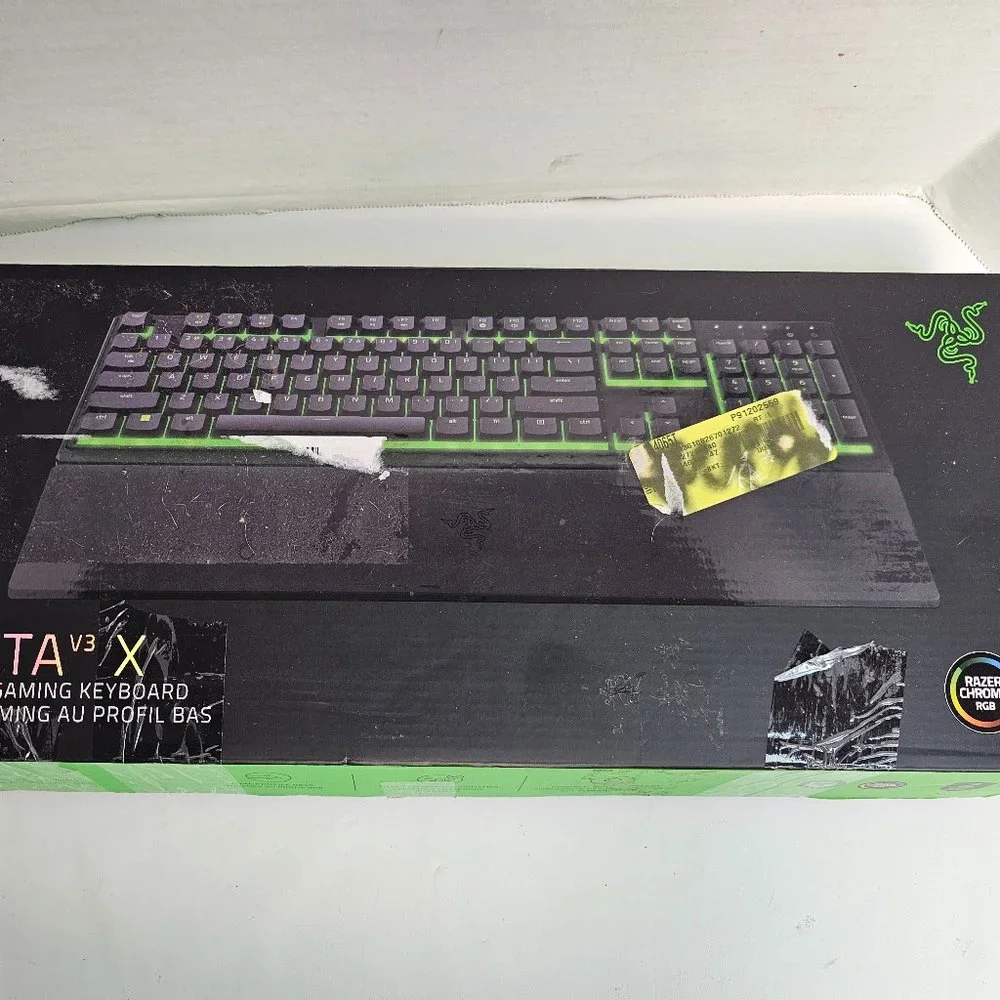 Razer Ornata V3 X Low Profile Gaming Keyboard for PC tested open box complete